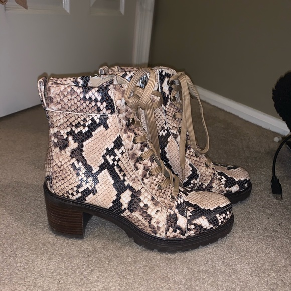 Vince Camuto Lace-Up Ankle Boots - Picture 4 of 11
